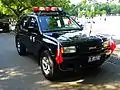 ROCMP Isuzu Rodeo patrol car in Military Police School