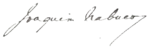 Cursive signature in ink