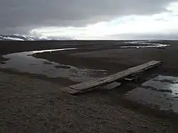 Kaffiøyra viewed from the Nicolaus Copernicus University Polar Station