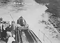 Kaiten Type 1 being trial launched from the light cruiser Kitakami (port)