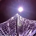 LightSail 2 in flight above Earth