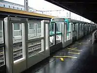 MF 77 rolling stock on Line 13 at Châtillon–Montrouge