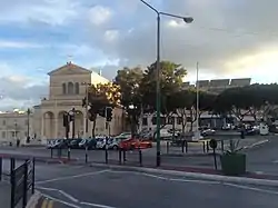 San Ġwann parish church and square