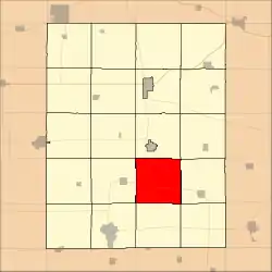 Location in Fayette County