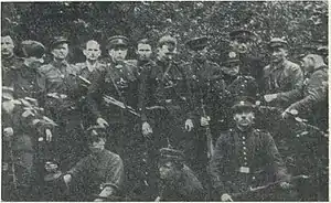 The Lithuanian partisans fought with the occupants in 1944–1953, wearing the interwar Lithuanian uniforms and symbols