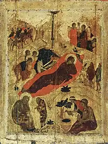 Andrei Rublev, 1405, in the Moscow Kremlin.