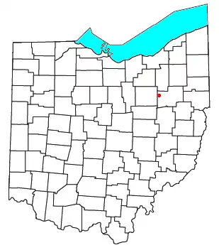 Location of North Lawrence, Ohio