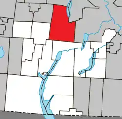 Location within Memphrémagog RCM