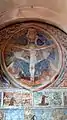 Trinity and Scenes of the life of Saint Julius, left aisle wall, 15th century