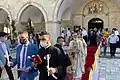 Orthodox Christians at the church.