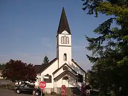 Notre Dame de Lourdes Church on Laval Square