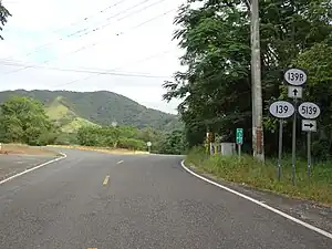 PR-139 at its junction with PR-139R and PR-5139