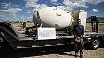 Post World War II atomic bomb casing