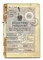 "Serie A" Austrian passport, issued to Carl Szokoll in 1948.