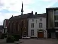 Former home of Peter Joseph Savelberg. Mgr. Savelberg used to live in the white building (built in the 17th century), some rooms are still in the 19th-century Biedermeier style.  The neogothic chapel was built in 1878–79 after a design by Johan Kayser