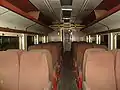 The second-class seating compartment in DRC43