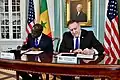 Mahammed Dionne, is a Senegalese politician who served as the Prime Minister of Senegal from 2014 to 2019. He was the third prime minister appointed by President Macky Sall. Dionne served at the Central Bank of West African States, the United Nations Industrial Development Organization (ONUDI).
