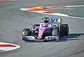 Sergio Pérez driving Racing point RP20