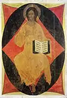 The Saviour Enthroned in Glory, Christ in Majesty, 1408 (Dormition Cathedral, Vladimir)