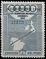 Peru, 1957 re-use of 1948 London Olympic stamps to commemorate Melbourne 1956.