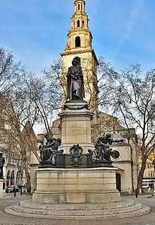 A statue of William Gladstone in bronze