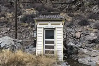 The Brewery Spring springhouse in Idaho Springs, Colorado.