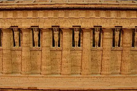 Ancient Greek atlantes of the Temple of Olympian Zeus, Agrigento, Sicily, original 5th century BC, Museo Archeologico Regionale, Agrigento