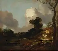 Landscape with Stream and Weir, (c. 1750–53), Yale Center for British Art