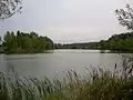 The lake near the river Hron, Tlmace