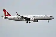 An Airbus A321neo of Turkish Airlines