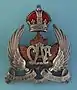 Officer's cap badge for the peaked service dress hat from the 2nd issue (with motto) c. 1920