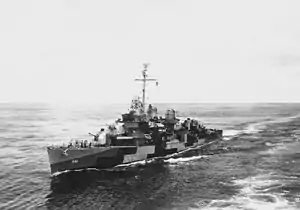USS Yarnall (DD-541) in the Pacific, ca. 1944
