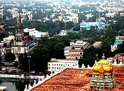 View from atop the temple