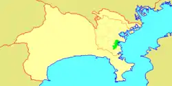 Location of Isogo in  Kanagawa