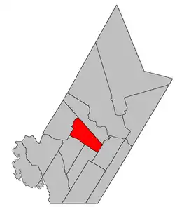 Location within York County.