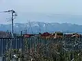 View of the distant mountains