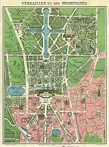 Map of Versailles