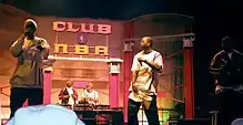 Method Man (center) performing with Redman (left) at the 2004 NBA All-Star Jam Session