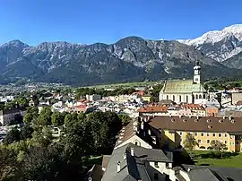 The old town with Karwendel range