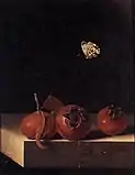 Three medlars and a butterfly (1705)