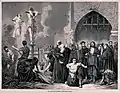 Jews who refused to convert or leave Spain were called heretics and could be burned to death on a stake
