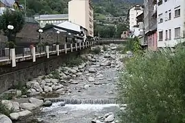 The Valira d'Orient flowing through Encamp