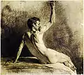 Study of a Man (1886), charcoal on paper
