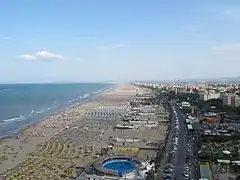 Beach of Rimini.
