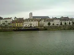View of the Saône river and part of the old city