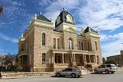 The Crockett County Courthouse in Ozona.