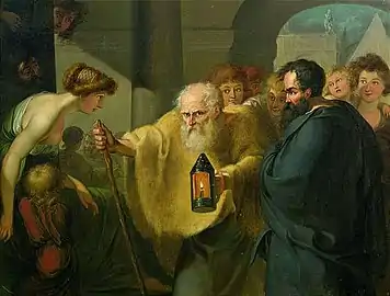 Diogenes Searching for an Honest Man
