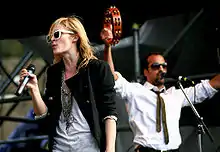 Emily Haines performs with Metric at Whistler 2009