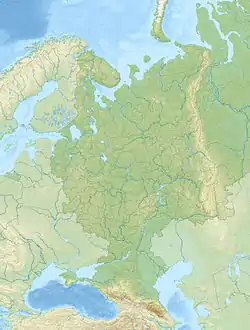 Map showing the location of Taman Peninsula