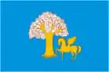 Horse with wings Akbuzat on the flag of the district, Bashkortostan